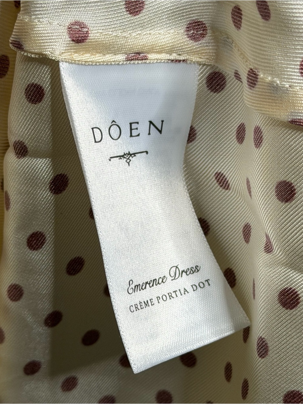 Doen Emerence Dress Creme Portia Dot - Picture 12 of 12